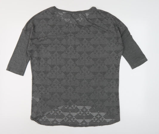 Womens UK Size 10 O'Neill Grey Basic Blouse