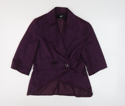 Yen London Women's Purple Blazer Size 8 Business Casual