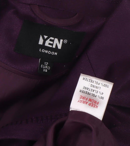 Yen London Women's Purple Blazer Size 8 Business Casual
