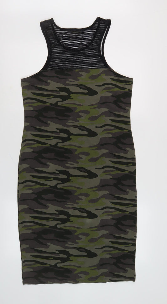 River Island Women's Camouflage Tank Dress Size 14