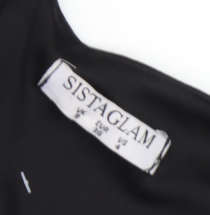 Sistaglam Women's Black Bodycon Dress Size 8