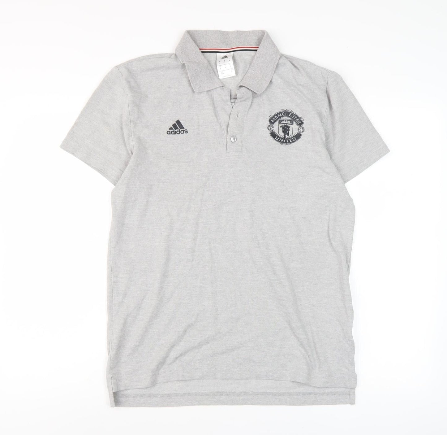 Adidas Men's Grey Polo Shirt M Regular Fit Football