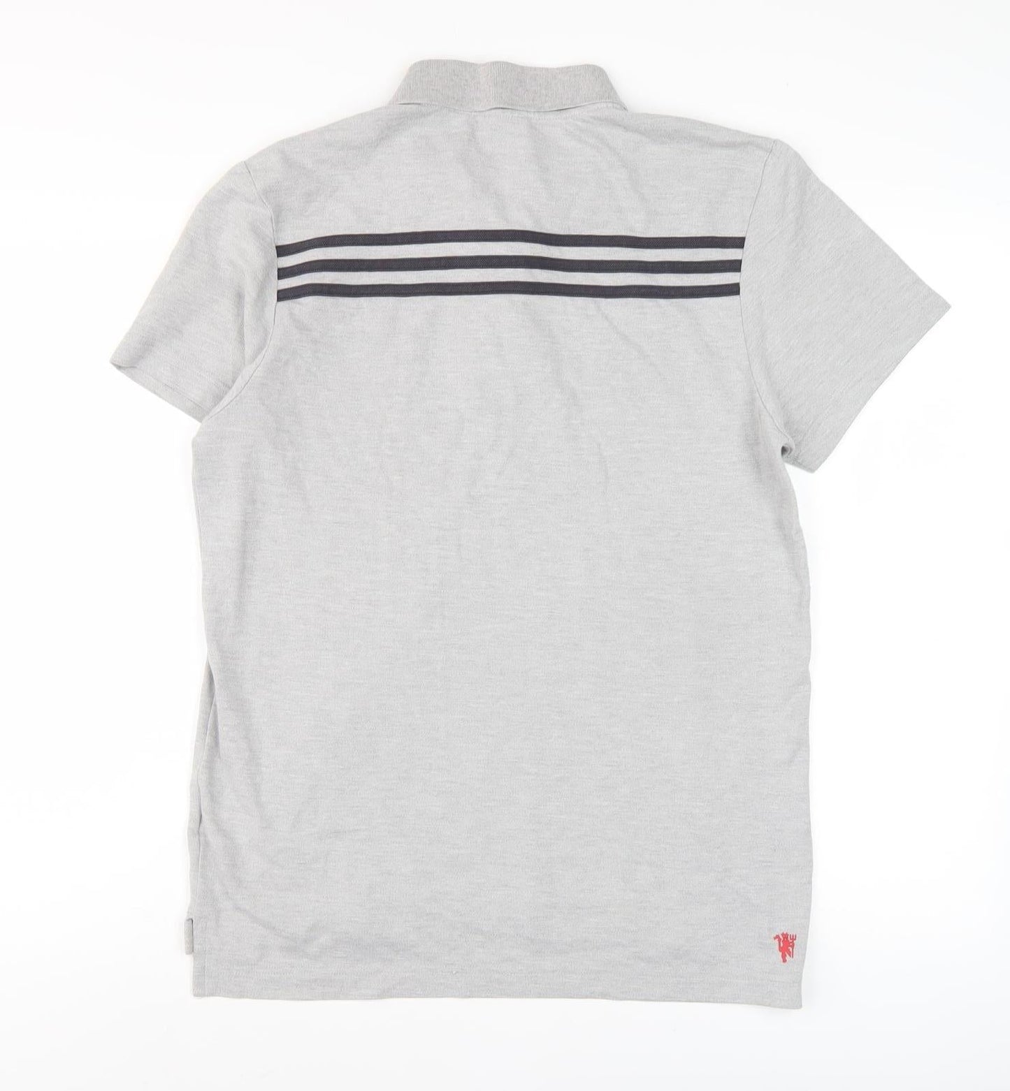 Adidas Men's Grey Polo Shirt M Regular Fit Football