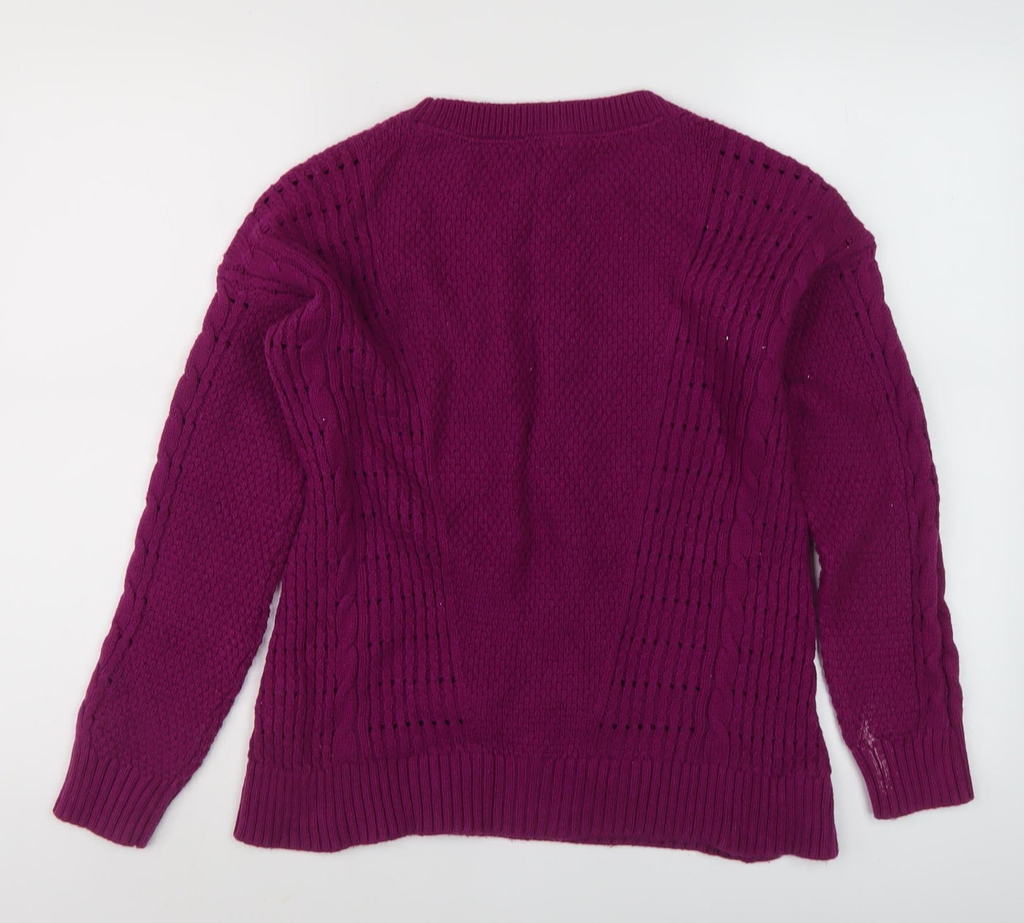 Womens UK Size S Tommy Hilfiger Purple Pullover Jumper