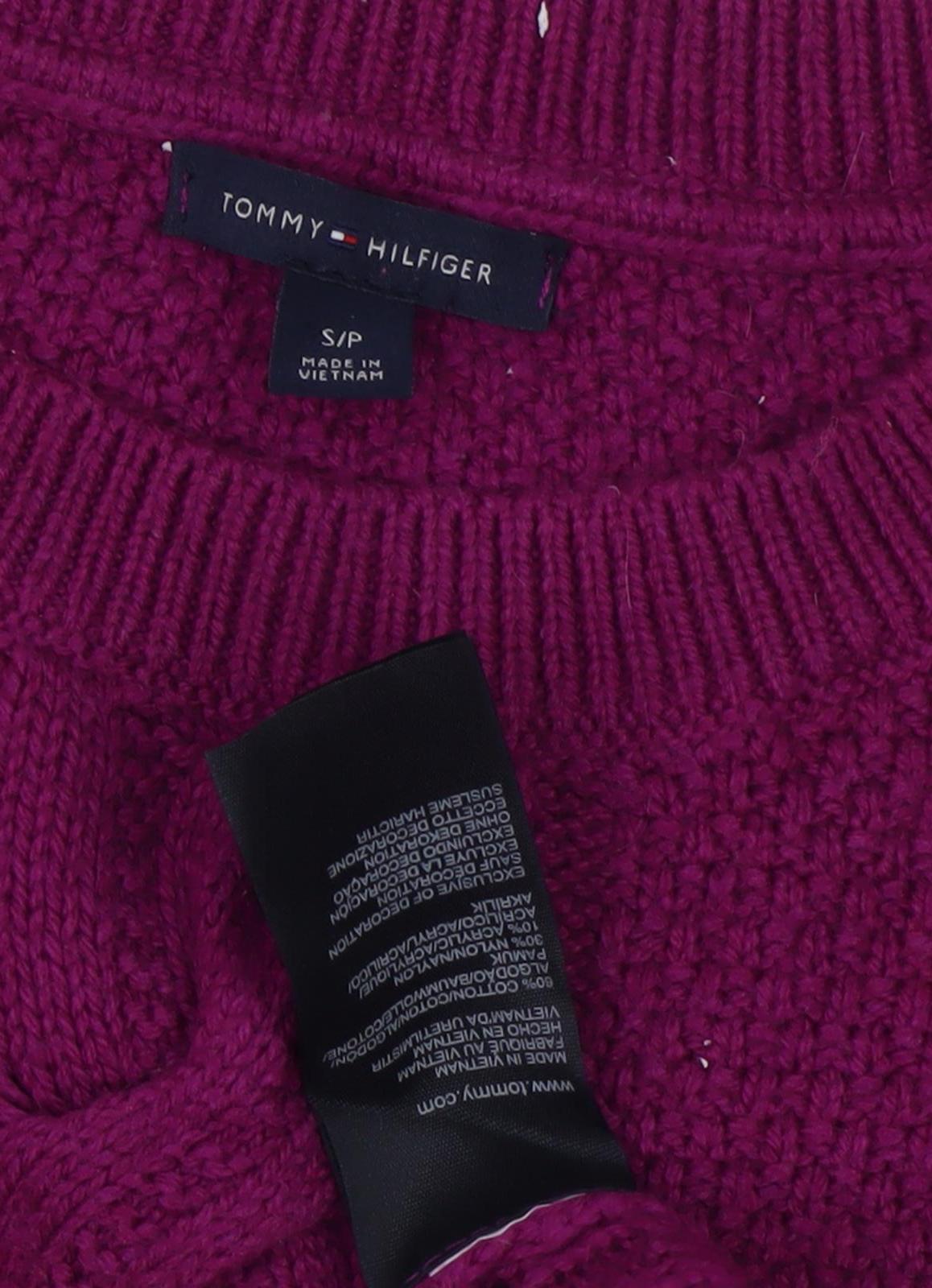 Womens UK Size S Tommy Hilfiger Purple Pullover Jumper