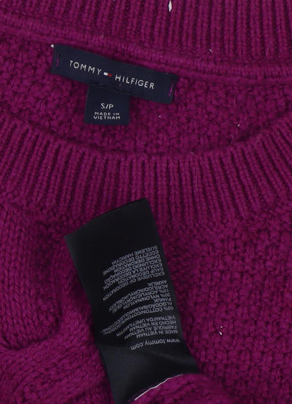 Womens UK Size S Tommy Hilfiger Purple Pullover Jumper