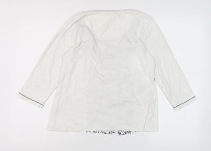 Soon Women's Ivory Floral Top Size 14