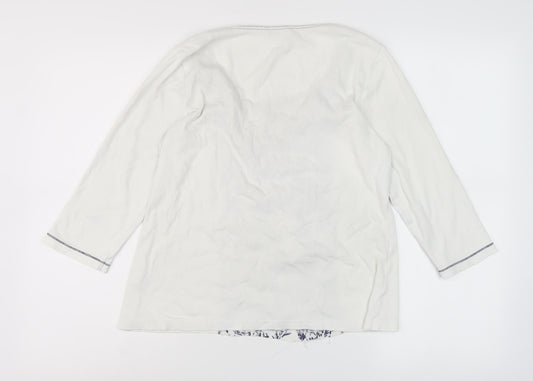 Soon Women's Ivory Floral Top Size 14