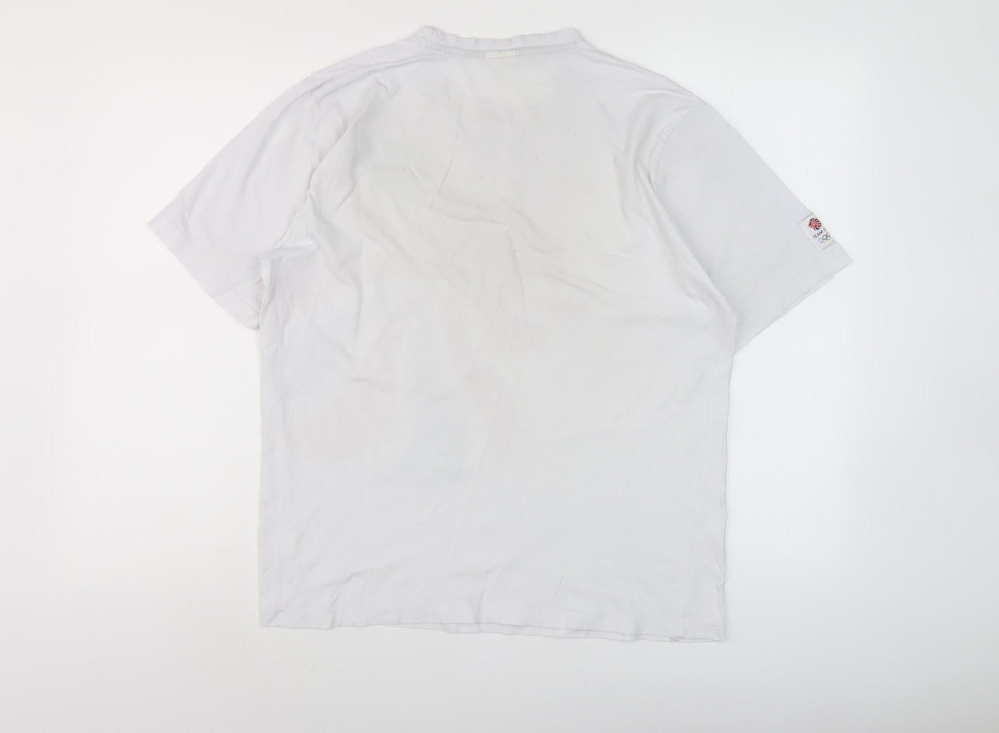 Womens UK Size S Team GB White Basic T-Shirt