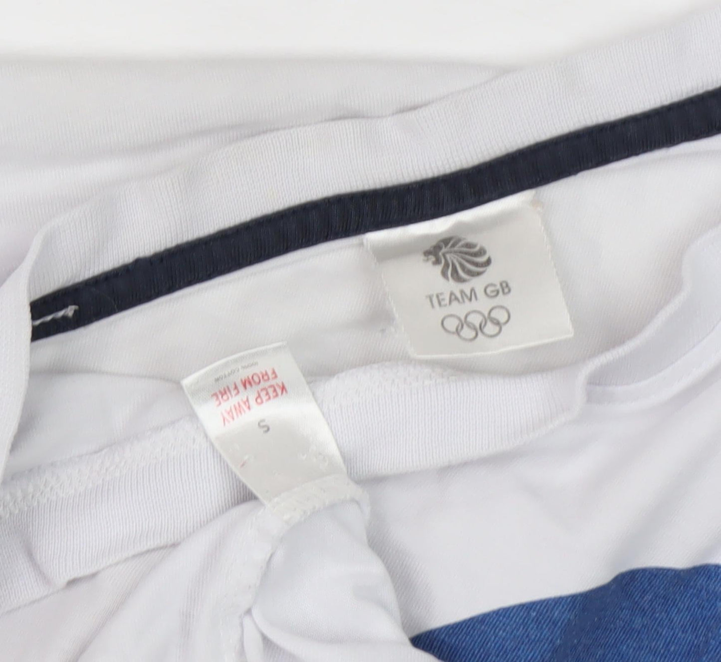Womens UK Size S Team GB White Basic T-Shirt
