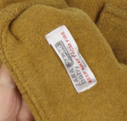Zara Girls Brown Wool Basic Coat Size 2-3 Years