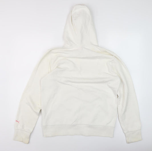 Puma Women's White Pullover Hoodie Size 16 Casual