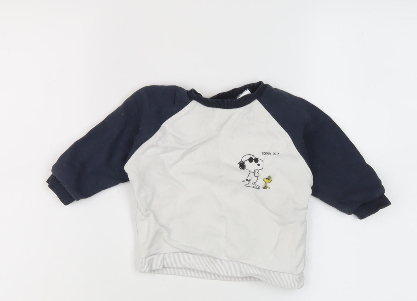 Zara Unisex Baby Peanuts Long Sleeve T-Shirt 9-12 Months
