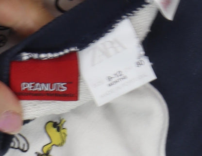 Zara Unisex Baby Peanuts Long Sleeve T-Shirt 9-12 Months