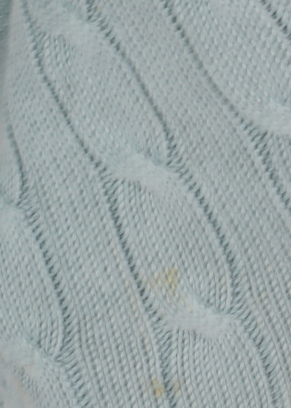 Howick Men's Blue XL Cable-Knit Pullover Jumper