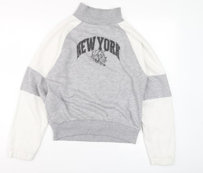 Boohoo Grey Women's Pullover Sweatshirt Size 12