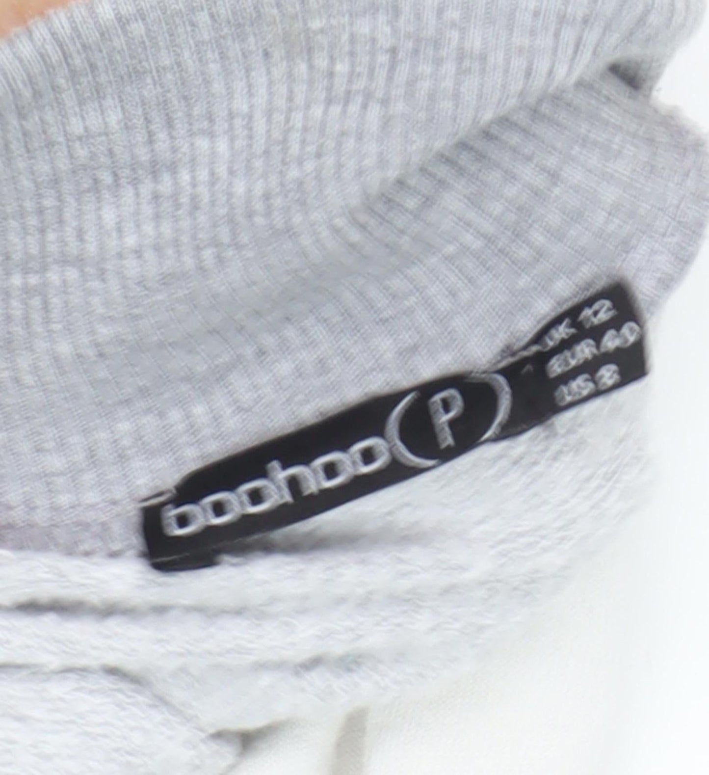 Boohoo Grey Women's Pullover Sweatshirt Size 12