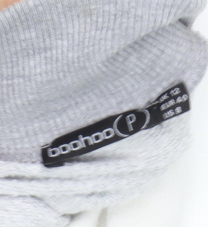 Boohoo Grey Women's Pullover Sweatshirt Size 12