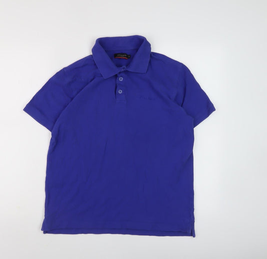 Pierre Cardin Men's Blue Polo Shirt Size M