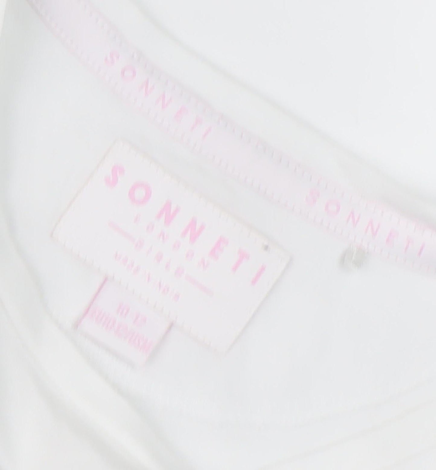 Sonneti Teens White Cropped Tank for Summer Casual Wear