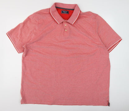 Maine New England Men's Red Polo, 2XL, Short Sleeve