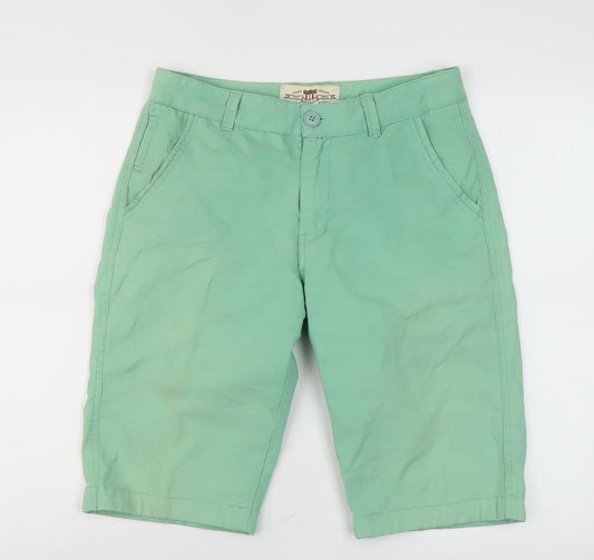 KOCMOC Men's Green Chino Shorts Size 30 Casual Style