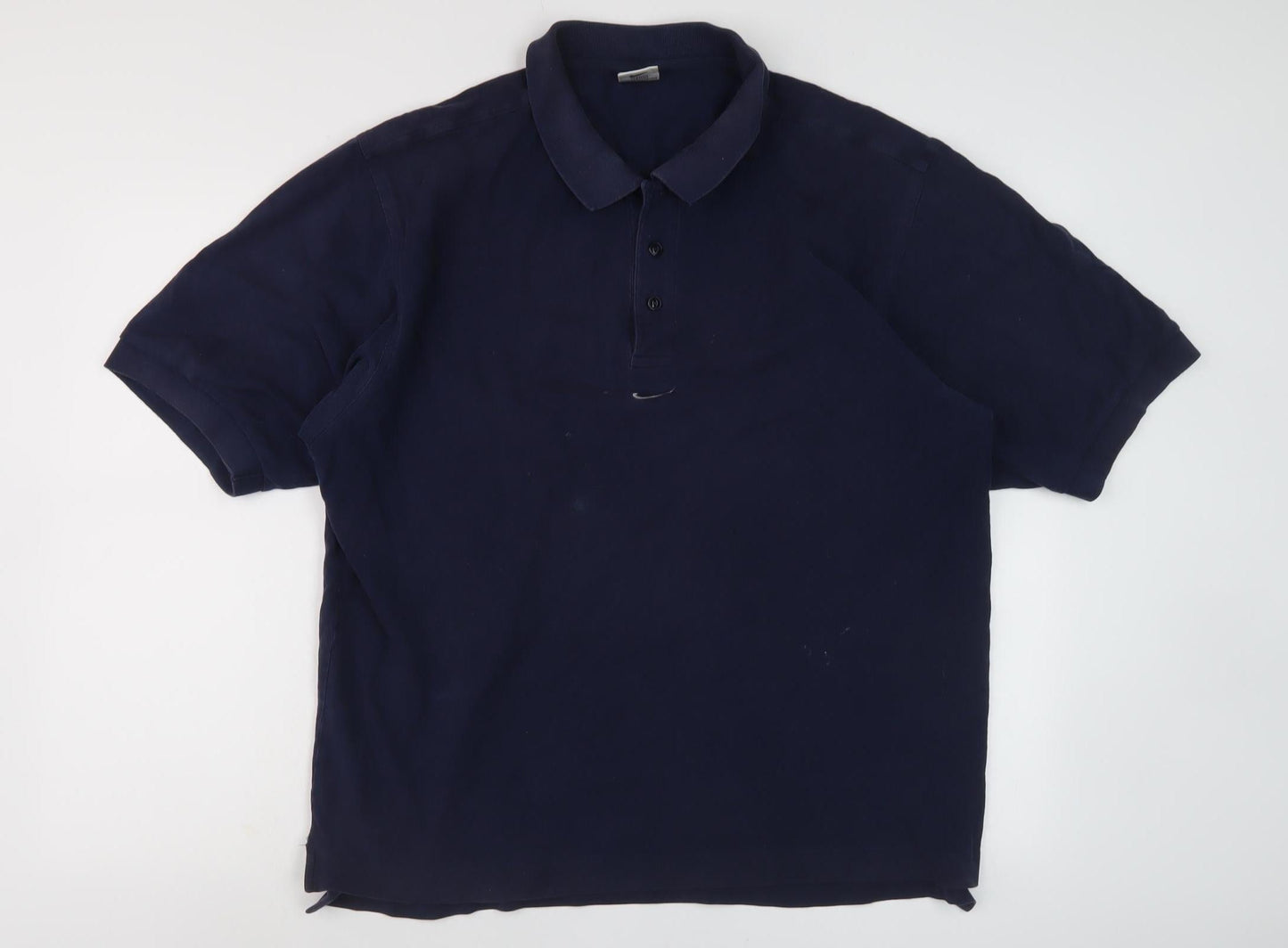 Nike Blue Men's Polo Shirt - Size L - Solid Casual