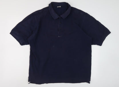 Nike Blue Men's Polo Shirt - Size L - Solid Casual