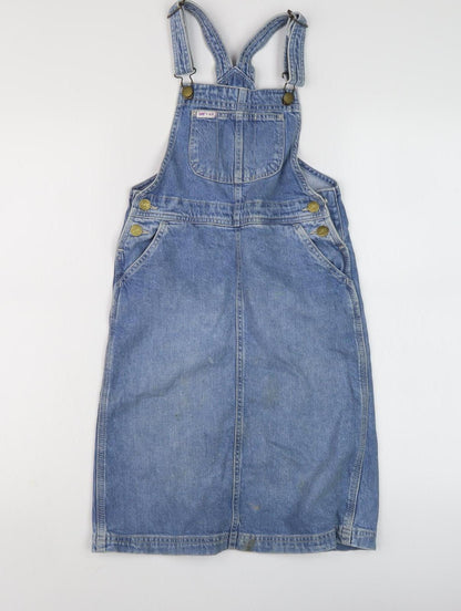 Lee x H&M Girls Blue Denim Pinafore Dress XS Casual Wear