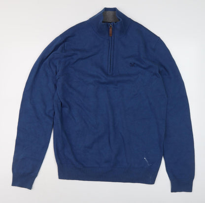 Crew Clothing Co. Men's Blue Pullover Jumper L