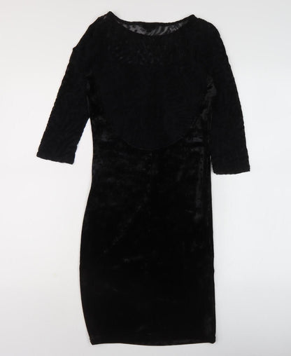 River Island Women's Black Bodycon Dress, Size 8