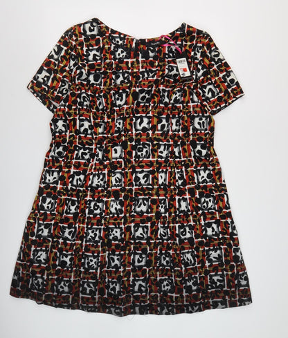 Simply Be Women Multicoloured A-Line Dress Size 16