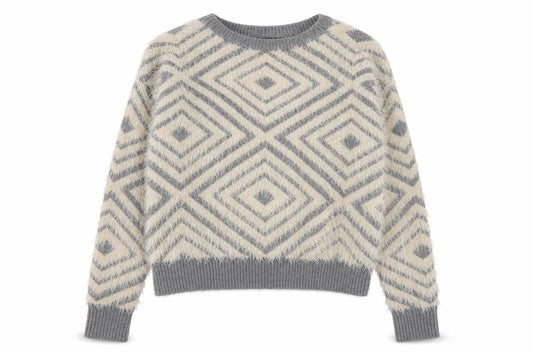Womens UK Size 8 New Look Grey Pullover Jumper
