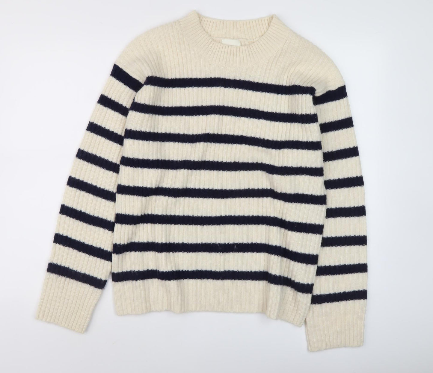Womens UK Size M H&M Ivory Pullover Jumper