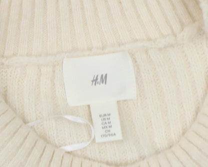 Womens UK Size M H&M Ivory Pullover Jumper