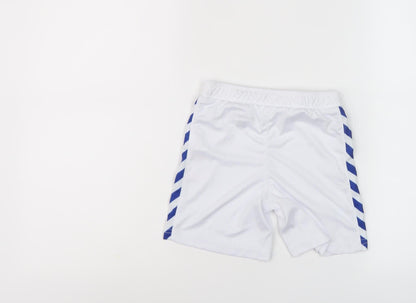 Hummel Boys White Athletic Football Shorts 3-4 Years
