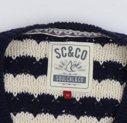 Womens UK Size 10 Soulcal & Co Multicoloured Pullover Jumper