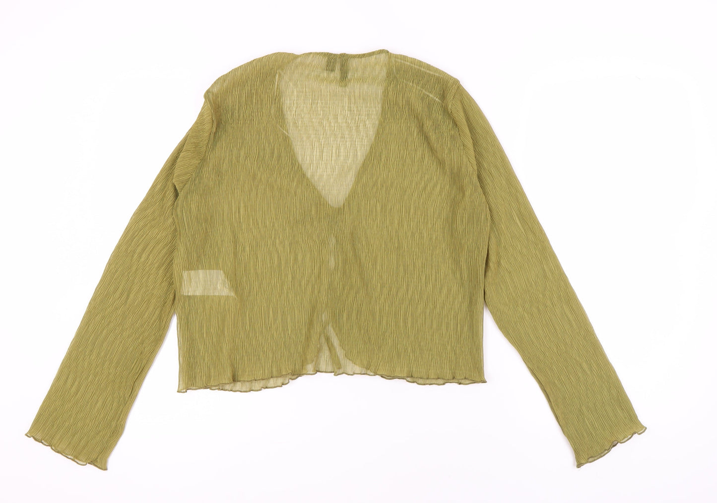 Womens UK Size M Pieces Green Tunic Blouse