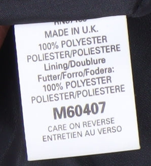 Next Women's Black Sheath Dress, Size 10, Short Sleeve, Button