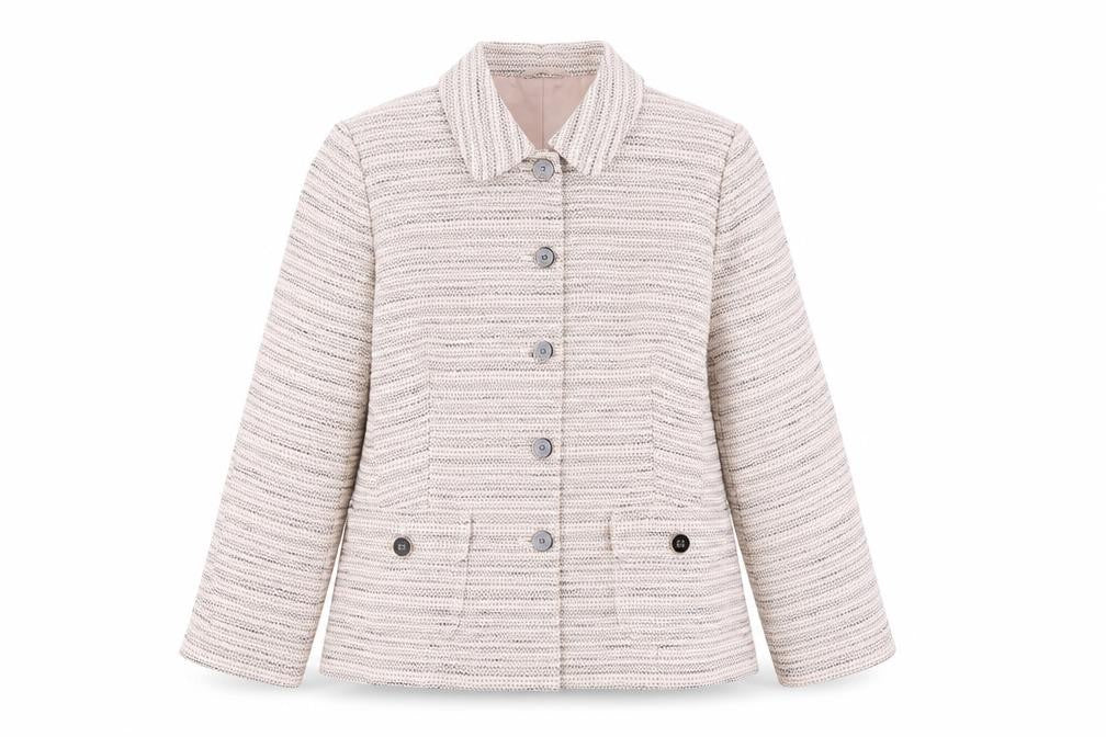 Womens UK Size 18 Viyella Regular Ivory Blazer