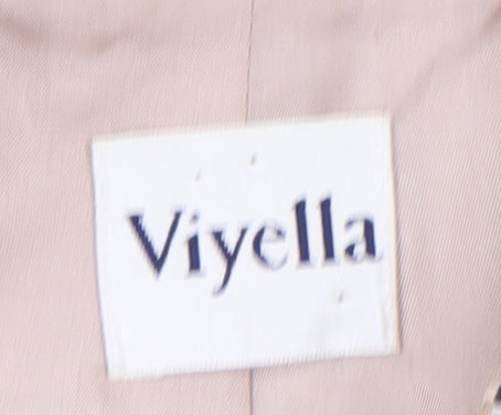 Viyella Women's Ivory Blazer UK 18 Striped Cotton Blend