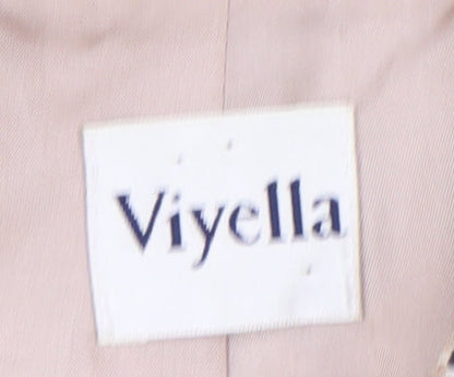 Viyella Women's Ivory Blazer UK 18 Striped Cotton Blend