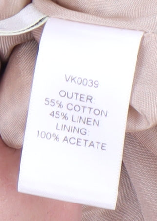 Viyella Women's Ivory Blazer UK 18 Striped Cotton Blend