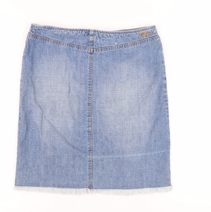 Womens UK Size 6 Ralph Lauren Straight & Pencil Denim Skirt