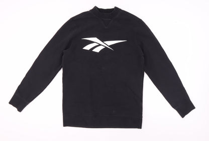 Mens UK Size M Reebok Black Pullover Sweatshirt