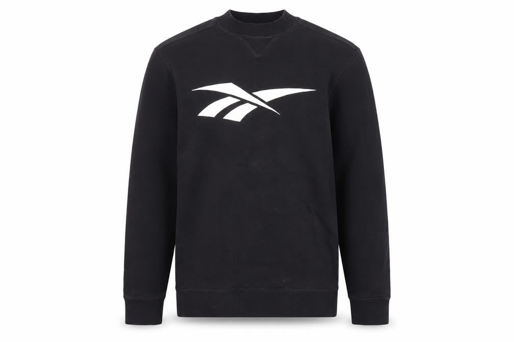 Mens UK Size M Reebok Black Pullover Sweatshirt