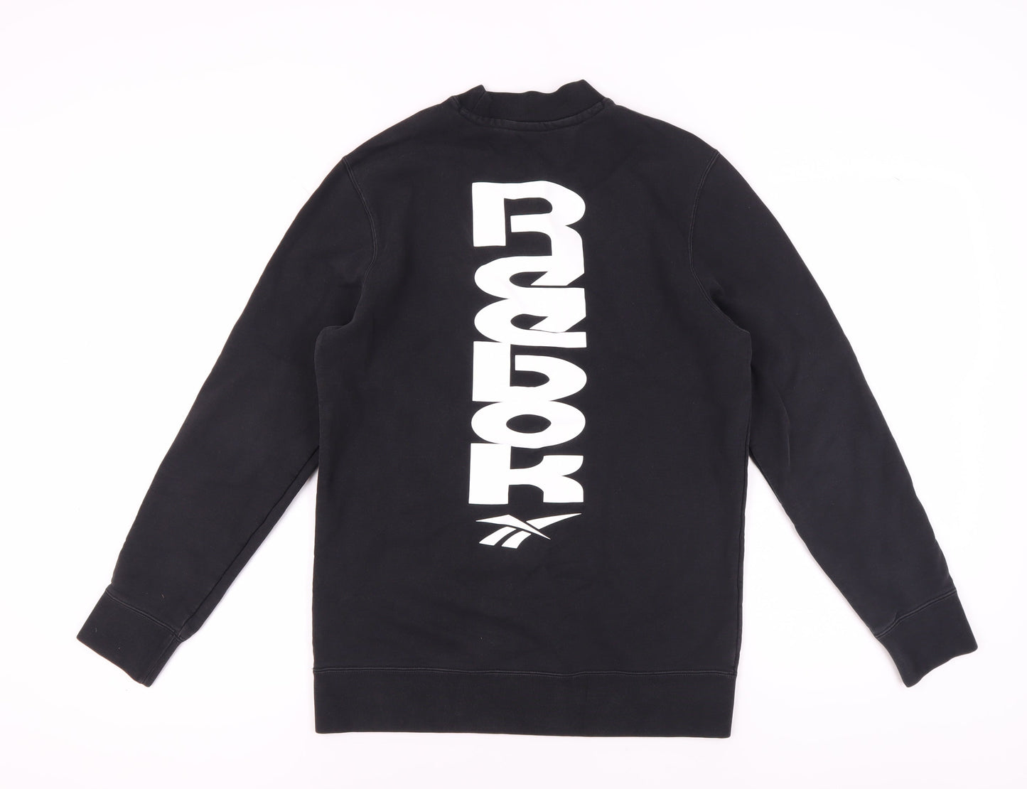 Mens UK Size M Reebok Black Pullover Sweatshirt