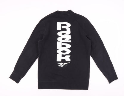 Mens UK Size M Reebok Black Pullover Sweatshirt