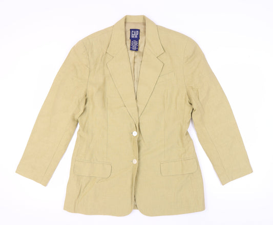 GAP Women's Beige Blazer M Regular Casual