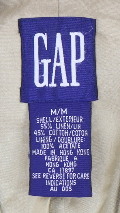 GAP Women's Beige Blazer M Regular Casual